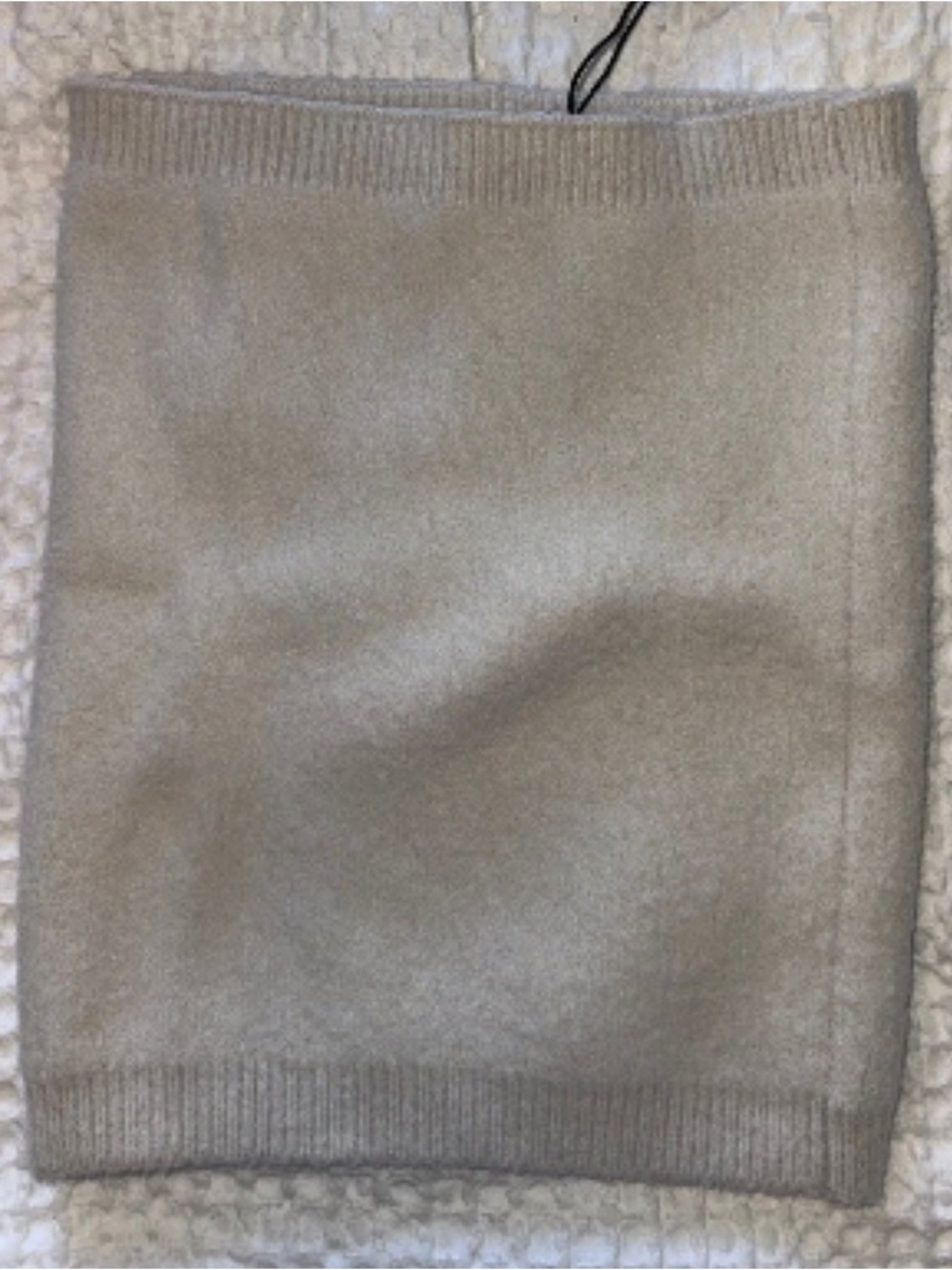 Zara Cream Strapless Fuzzy Sweater Tube Top - Picture 2 of 2